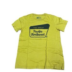The Great Men The Great Pacific Northwest Short Sleeve T-Shirt Yellow Medium